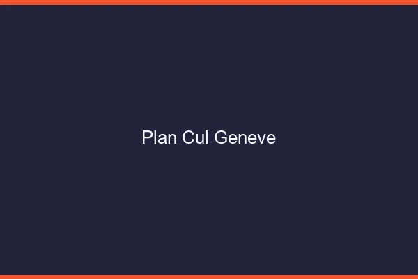 Plan cul Genève