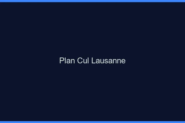 Plan cul Lausanne