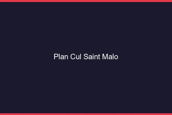 Plan cul Saint-Malo