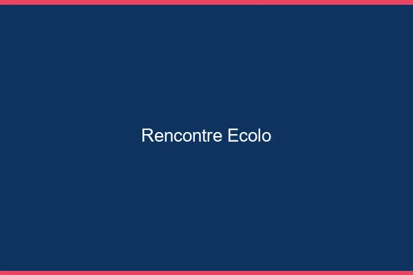 Rencontre écolo en ligne