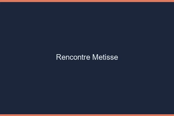 Rencontre métisse en ligne