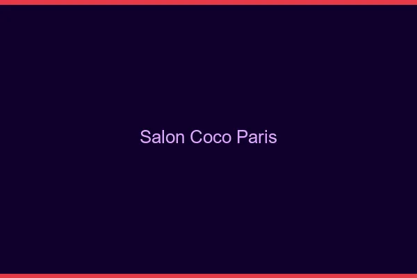 Salon Coco Paris : alternative