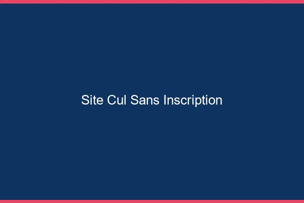 Site cul sans inscription