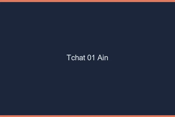 Tchat 01 ain gratuit