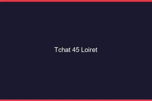 Tchat 45 loiret gratuit