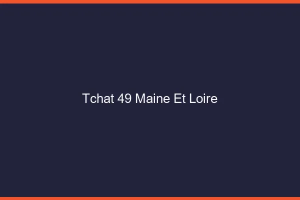 Tchat 49 maine-et-loire gratuit