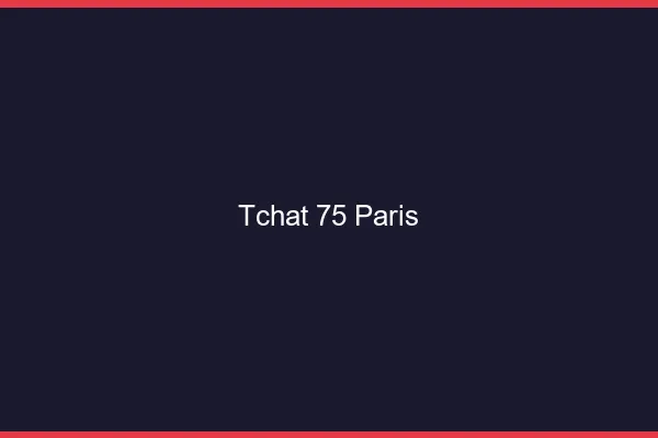 Tchat 75 Paris sans Coco