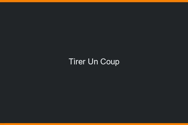Tirer un coup en ligne